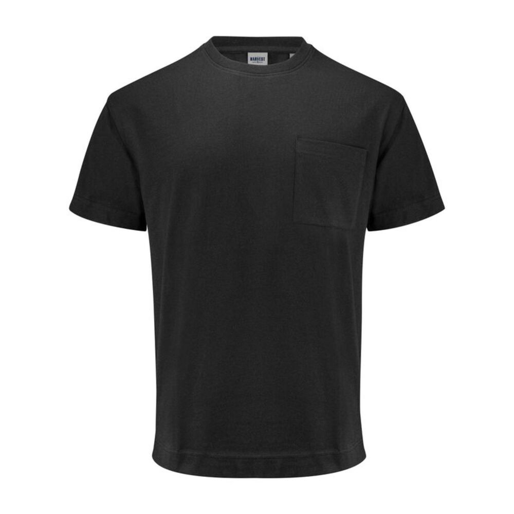 James Harvest Unisex Adult Devons Pocket T-Shirt / Black